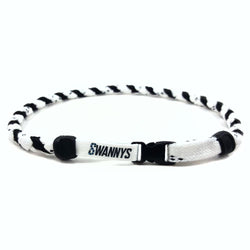 Hockey Lace Necklace - White and Black by Swannys