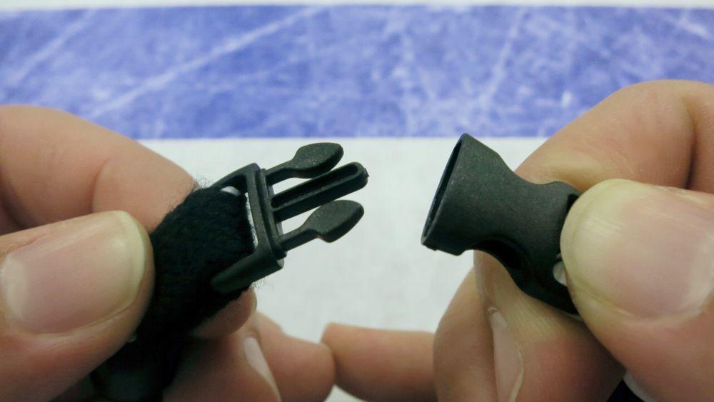 Hockey Lace Necklace - Black, Vegas Gold and White by Swannys