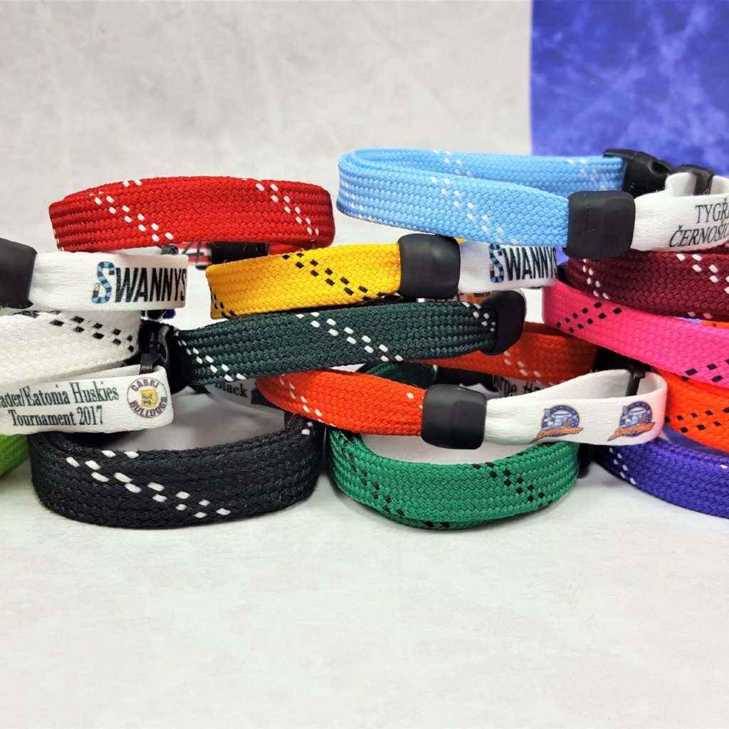 hockey skate lace bracelets