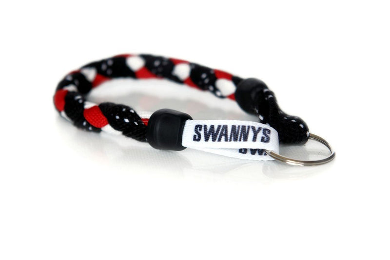 Black, Red and White Hockey Keychain - Swannys