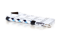 White, Navy Blue and Carolina Blue Hockey Lanyard - Swannys